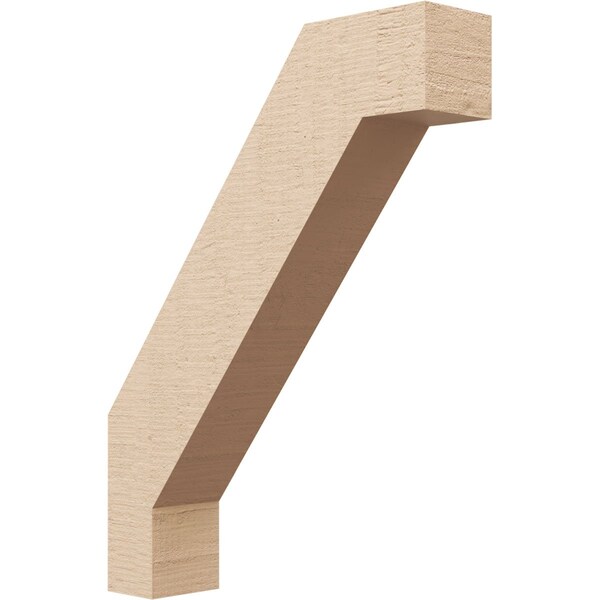Ekena Millwork 3-inch W x 14-inch D x 18-inch H Burlington Rough Cedar Woodgrain TimberThane Knee Brace, Primed BRCUR03X14X18BURRCPR - main